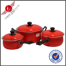 Set de 3 ustensiles de cuisine en émail rouge Decal PCS